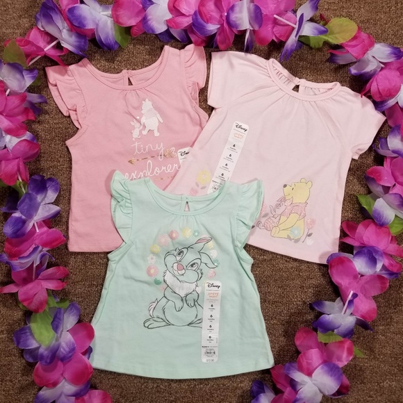 Disney Other - Disney Pooh, Piglet, & Thumper Summer shirt bundle